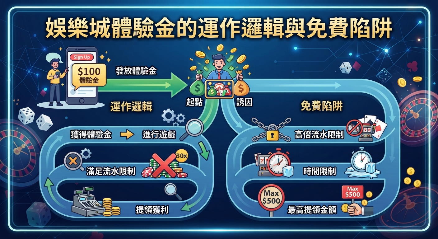 娛樂城體驗金的運作邏輯與免費陷阱